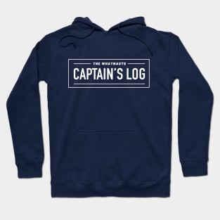 The Captain's Log Logo White Hoodie